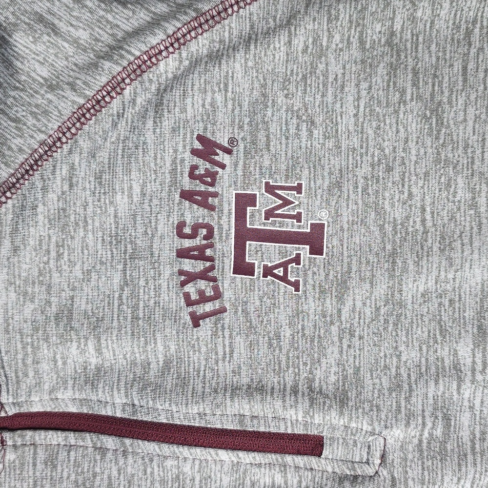Colosseum Texas A&M Aggies Womens Grey Athena Qtr Zip Pullover Size XL - Picture 2 of 8